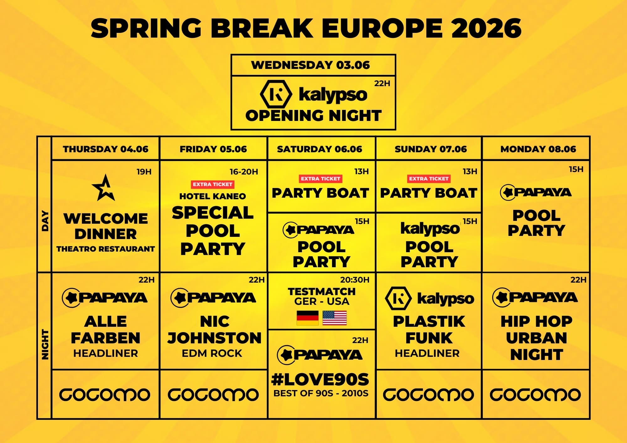 Spring Break Europe 2026 Ansicht 2