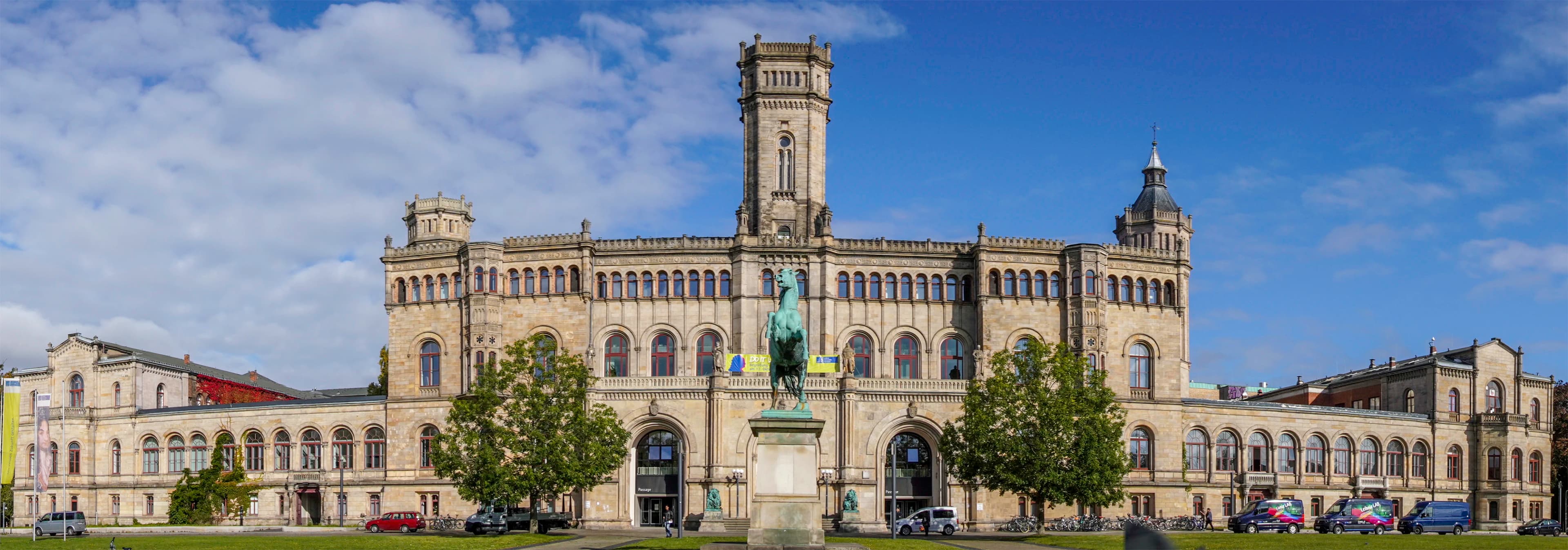 a large building with a clock tower on top of it