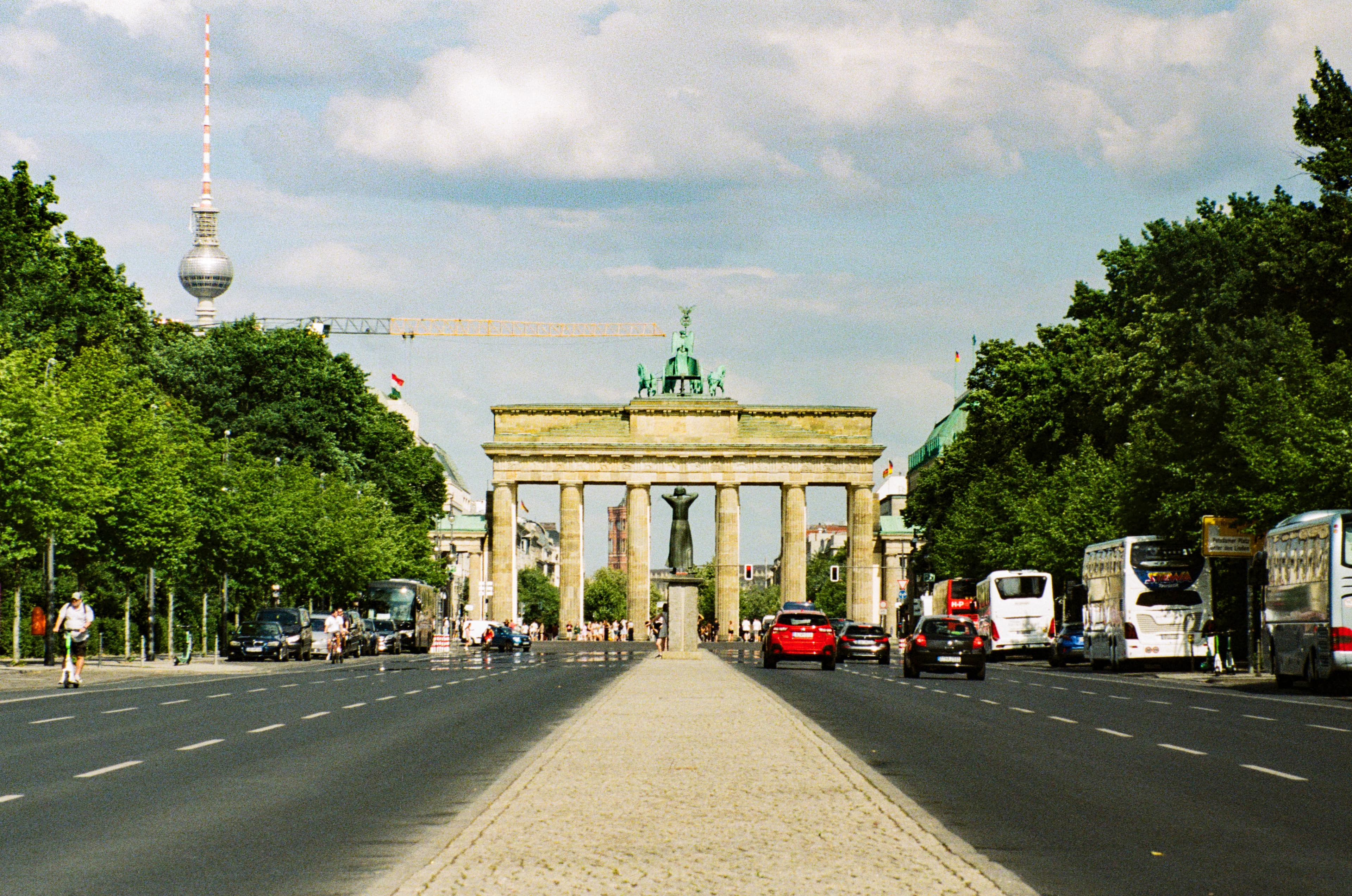 The brandenburg gate in berlin, germany.